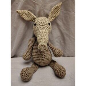 Crocheted Aardvark Stuffed Animal